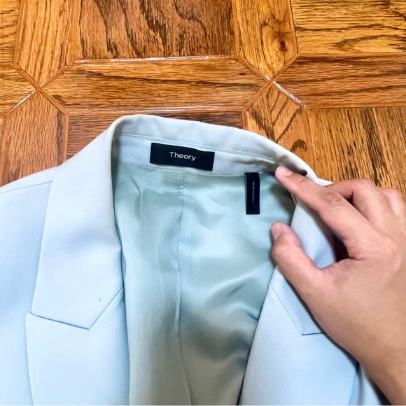 Theory Pistachio Etiennette Single Breast Blazer - Picture 3 of 8